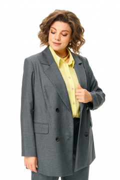 Блуза, брюки, жакет Karina deLux M-1338 серый - фото 4