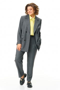 Блуза, брюки, жакет Karina deLux M-1338 серый - фото 2