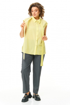 Блуза, брюки, жакет Karina deLux M-1338 серый - фото 5