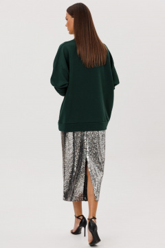 Свитшот Ларс Стиль 1119/1 темный-изумруд - фото 4