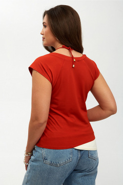 Блуза Таир-Гранд 62150 терракот-1 - фото 2