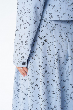 Жакет, юбка Liona Style 950 голубой - фото 4