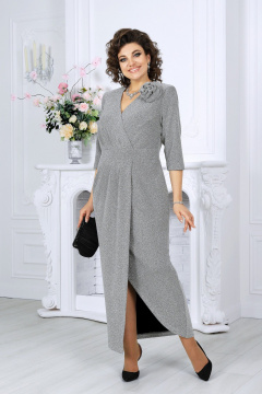 Платье Ninele 7500 серебро - фото 1