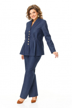 Брюки, жакет VI ORO VR-1194 джинс - фото 3