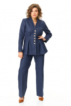 Брюки, жакет VI ORO VR-1194 джинс - фото 2