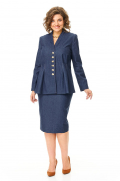 Жакет, юбка VI ORO VR-1195 джинс - фото 2