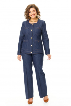 Брюки, жакет VI ORO VR-1197 джинс - фото 4