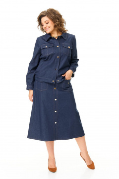 Жакет, юбка VI ORO VR-1198 джинс - фото 5