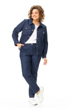 Брюки, жакет VI ORO VR-1199 джинс - фото 3