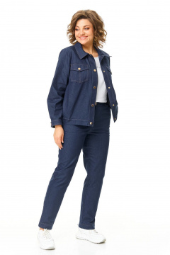 Брюки, жакет VI ORO VR-1199 джинс - фото 5