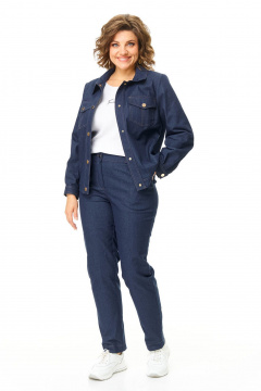 Брюки, жакет VI ORO VR-1199 джинс - фото 4