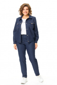 Брюки, жакет VI ORO VR-1199 джинс - фото 2