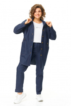 Брюки, жакет VI ORO VR-1200 джинс - фото 2