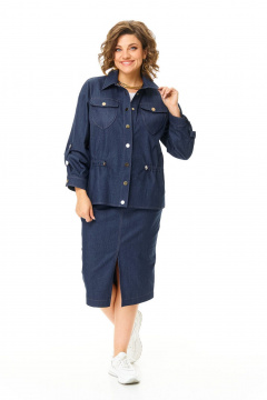 Жакет, юбка VI ORO VR-1201 джинс - фото 4