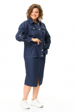 Жакет, юбка VI ORO VR-1201 джинс - фото 3