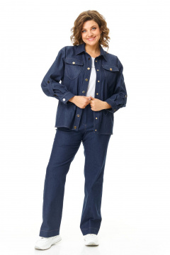 Брюки, жакет VI ORO VR-1202 джинс - фото 4