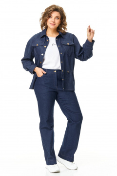 Брюки, жакет VI ORO VR-1202 джинс - фото 2