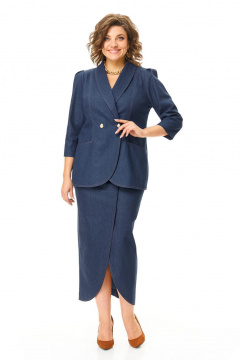 Жакет, юбка VI ORO VR-1203 джинс - фото 1