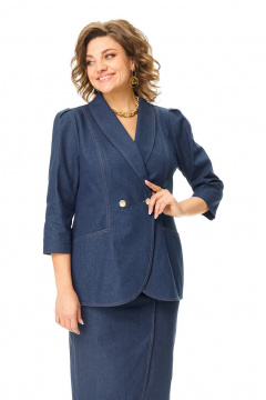 Жакет, юбка VI ORO VR-1203 джинс - фото 5