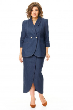 Жакет, юбка VI ORO VR-1203 джинс - фото 2