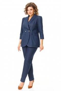 Брюки, жакет VI ORO VR-1204 джинс - фото 4