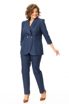 Брюки, жакет VI ORO VR-1204 джинс - фото 5