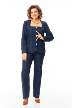 Брюки, жакет VI ORO VR-1205 джинс - фото 4