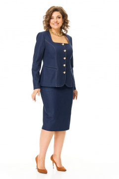 Жакет, юбка VI ORO VR-1206 джинс - фото 3