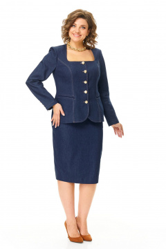 Жакет, юбка VI ORO VR-1206 джинс - фото 4