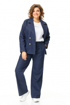 Брюки, жакет VI ORO VR-1207 джинс - фото 4