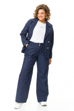 Брюки, жакет VI ORO VR-1207 джинс - фото 3