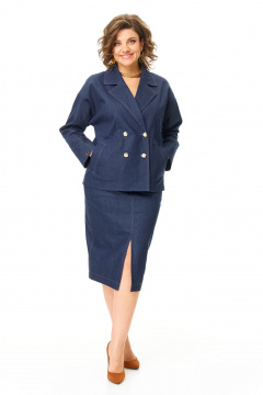 Жакет, юбка VI ORO VR-1208 джинс - фото 2