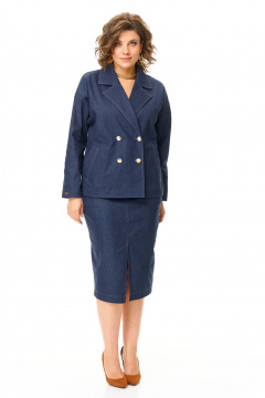 Жакет, юбка VI ORO VR-1208 джинс - фото 3