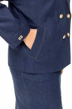 Жакет, юбка VI ORO VR-1208 джинс - фото 5