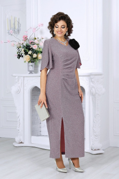 Платье Ninele 7481 пудра - фото 4