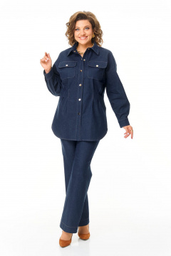 Блуза, брюки VI ORO VR-1209 джинс - фото 2