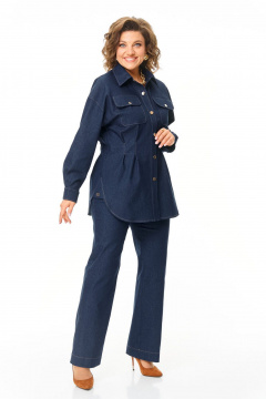 Блуза, брюки VI ORO VR-1209 джинс - фото 1