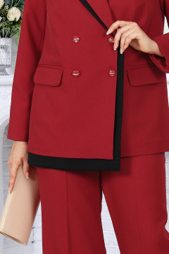 Брюки, жакет Ninele 6076 бордо - фото 4