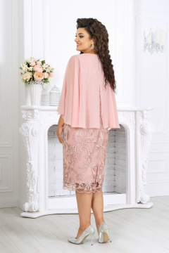 Платье Ninele 6062 пудра - фото 4