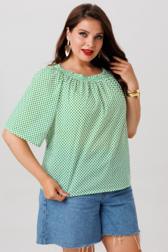 Блуза Anastasia 1252 зеленый - фото 1