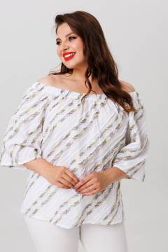 Блуза Anastasia 1253 белый - фото 5