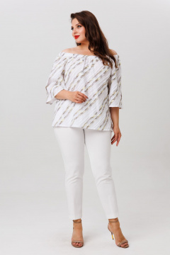 Блуза Anastasia 1253 белый - фото 3