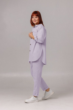 Брюки, рубашка Соджи 616 светло-лавандовый - фото 2