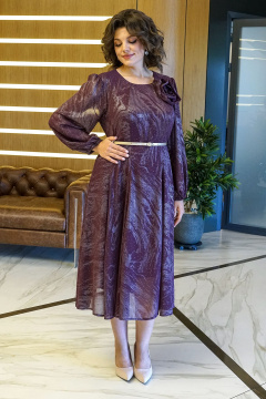 Платье Alani Collection 2380 бордо - фото 1