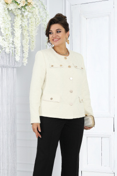 Брюки, жакет Ninele 7467 молоко - фото 2