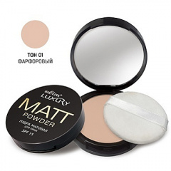 Пудра Belita Пудра матовая д/лица SPF 15 тон 01 фарфоровый, линия LUXURY, Польша - фото 1