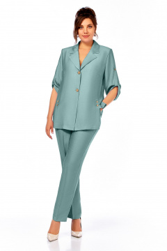 Брюки, жакет Ольга Стиль С-852 ментол - фото 1