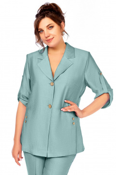 Брюки, жакет Ольга Стиль С-852 ментол - фото 2