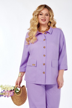 Брюки, рубашка Grace for you 233 сирень - фото 3