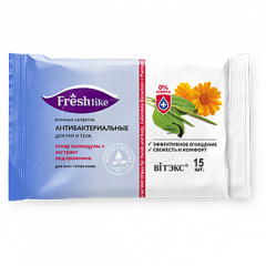 Салфетки Belita Салфетки влажные АНТИБАКТЕРИАЛЬНЫЕ д/рук и тела., 15 шт - фото 1